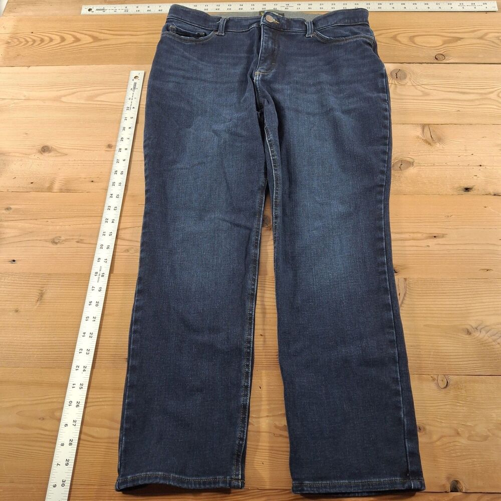 Lee straight Leg Mid Rise Womens Jeans Size 14 Short